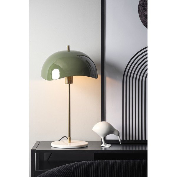 Zelena stolna lampa (visina 56 cm)  Waved Dome – Leitmotiv-image-1
