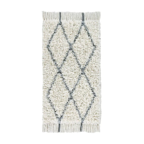Krem periv/ručno rađen vunen tepih 80x140 cm Berber Soul – Lorena Canals