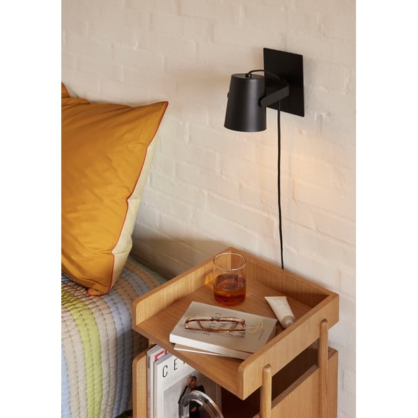 Crna zidna lampa Ardent – Hübsch-image-1