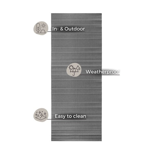 Siva staza prikladna za vanjsku uporabu Hanse Home Sunshine, 80 x 200 cm-image-2