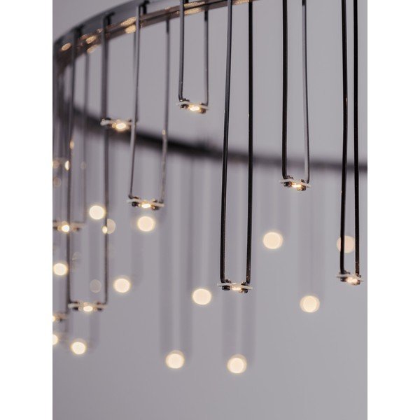 LED viseća svjetiljka aluminijska s mogućnosti zatamnjivanja u sjajno srebrnoj boji ø 65 cm Stellar – Nova Luce-image-2