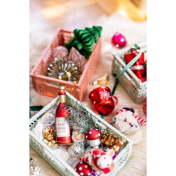 Stakleni ukrasi za božićno drvce u setu 4 kom Mushroom – Sass & Belle-image-4