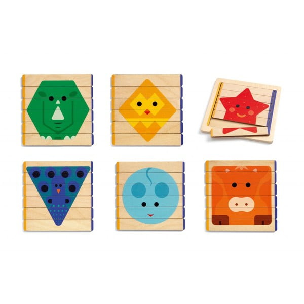 Dječja drvena slagalica Djeco Animale