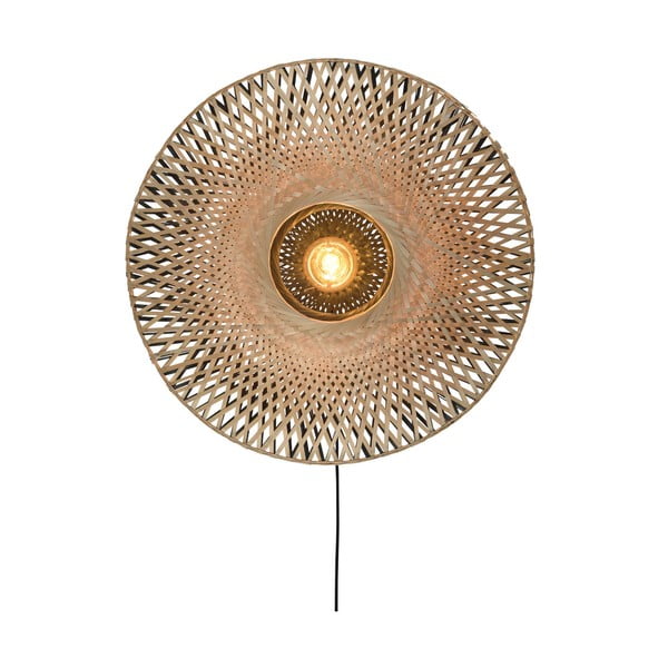 Zidna svjetiljka od bambusa Good&Mojo Kalimantan, ⌀ 87 cm