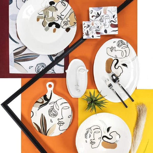 Keramički tanjur za posluživanje VDE Tivoli 1996 Face to Grey, ø 35 cm-image-4