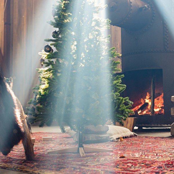 Crni metalno- drveni stalak za božićno drvce Tree Nest Gentle-image-1