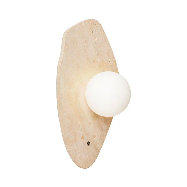 Bež zidna lampa od kamenine ø 10 cm Hilde – Opviq lights-image-4