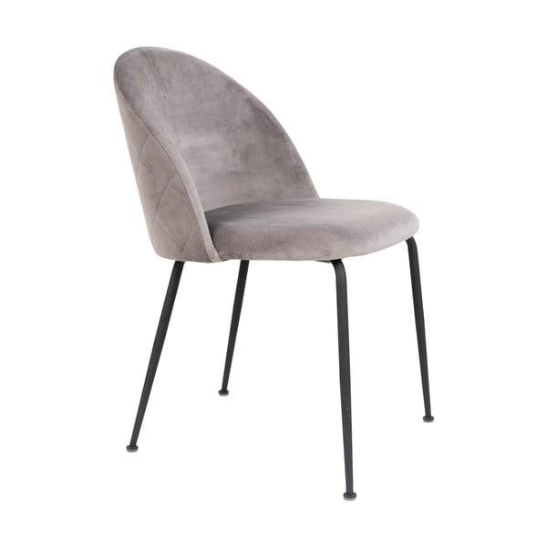 Svijetlo sive baršunaste blagovaonske stolice u setu 2 kom Geneve – House Nordic-image-3