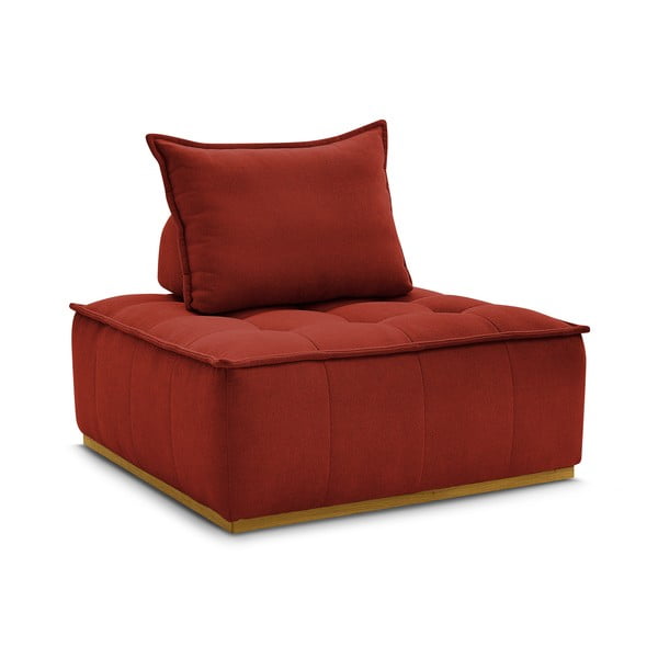 Ciglasta fotelja od šenila Elisa – Bobochic Paris