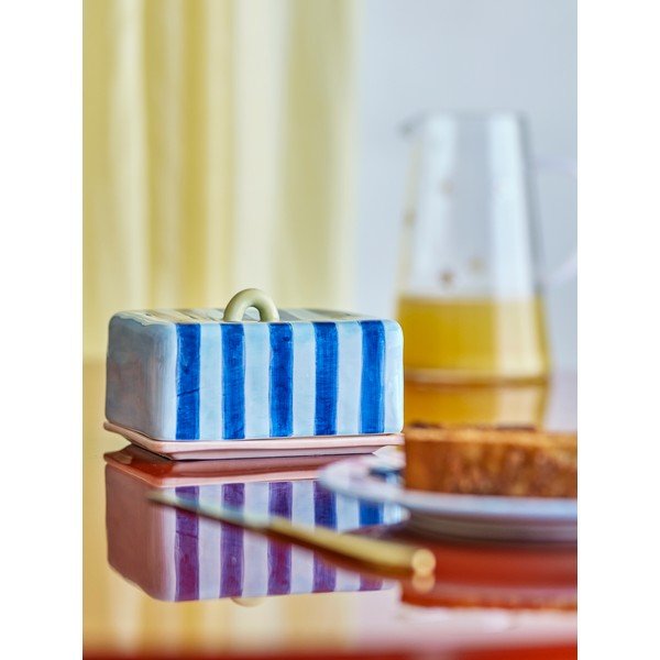 Plava keramička posuda za maslac Phoenix – Bloomingville-image-1