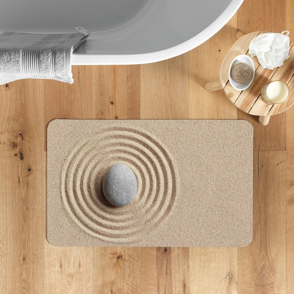 Svjetlo smeđa kupaonska prostirka 50x120 cm Serena – douceur d'intérieur-image-1