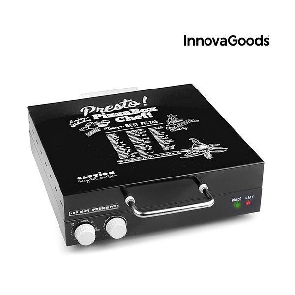 Električna kutija za pizzu s kuharicom InnovaGoods, snage 1200W-image-2