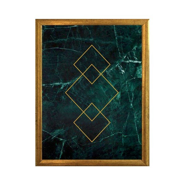 Plakat u okviru u zlatu Piacenza Art Art, 33,5 x 23,5 cm
