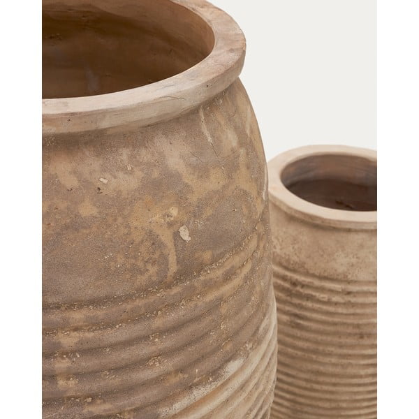 Tegle za cvijeće u setu 2 kom od terakote ø 54 cm Llonga – Kave Home-image-4