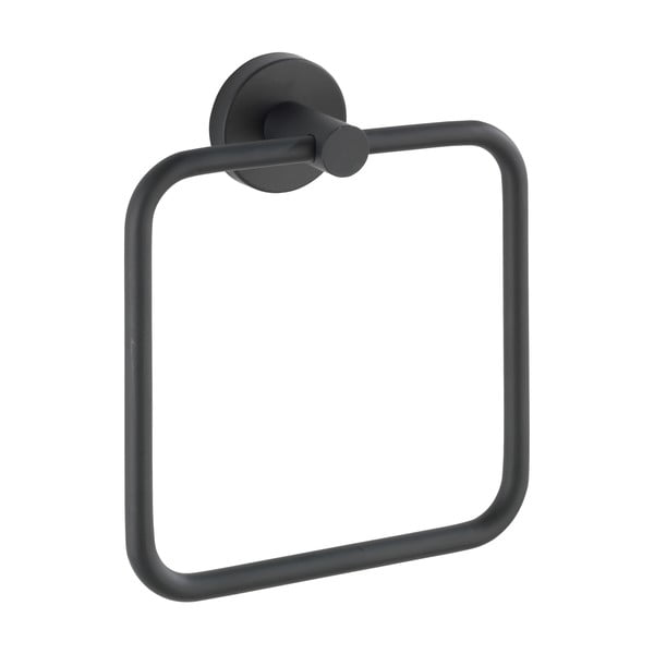 Mat crni zidni držač za ručnike od nehrđajućeg čelika Bosio – Wenko-image-2