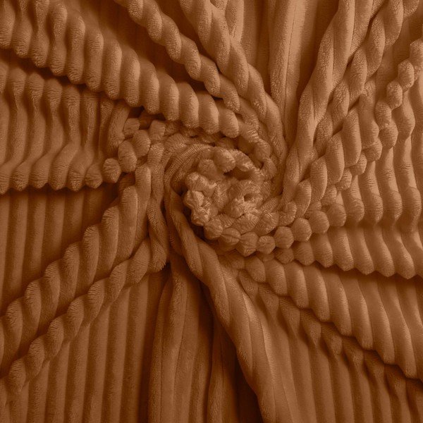Svjetlo smeđa 3-dijelna flanelska posteljina za bračni krevet/za produženi krevet 240x220 cm Veloutea – douceur d'intérieur-image-3