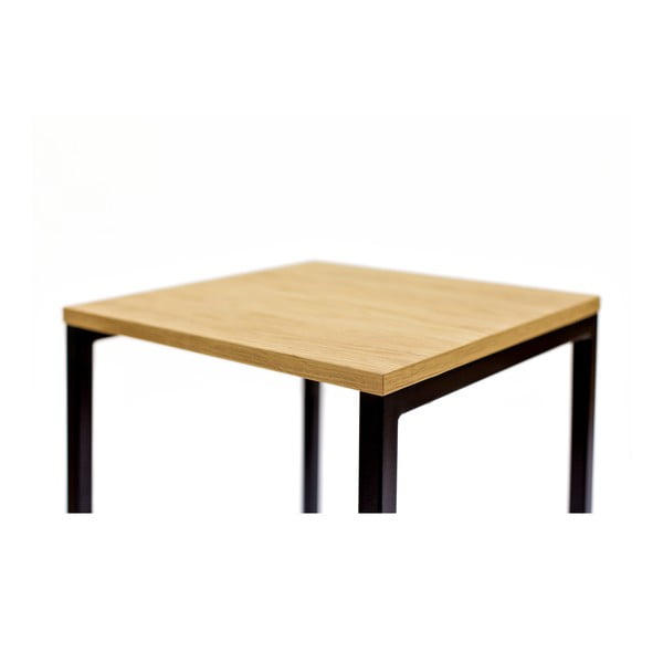 Crna/u prirodnoj boji barska stolica u dekoru hrasta Frame – Woodman-image-4