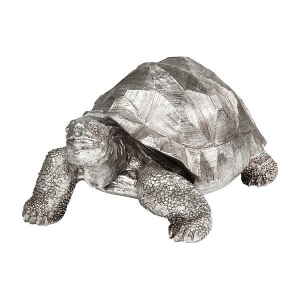 Dekorativna skulptura u srebrnoj boji kornjača Kare Design Turtle