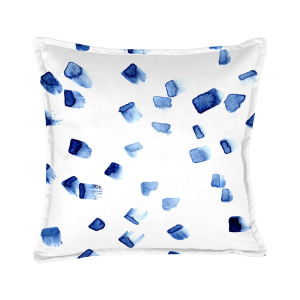 Plavo-siva jastuk baršunasti Velvet Atelier Mallorca, 45 x 45 cm