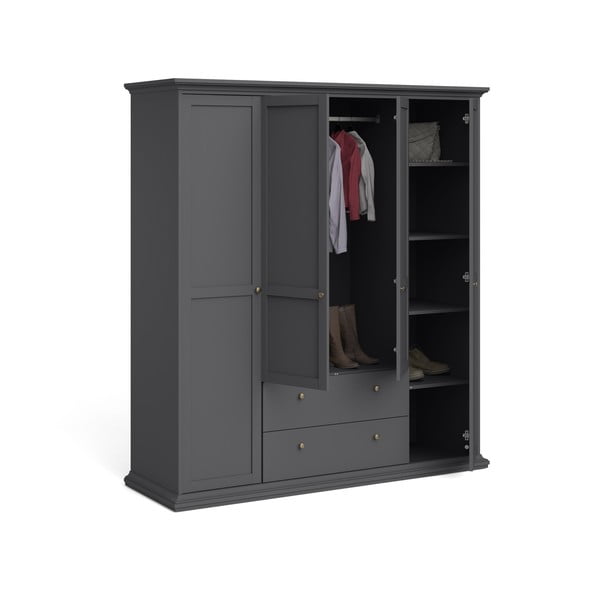 Sivi ormar 181x201 cm Paris – Tvilum-image-3