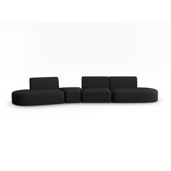 Crna sofa 412 cm Shane – Micadoni Home