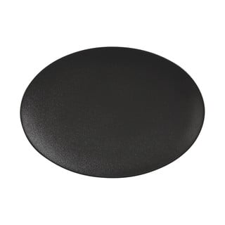 Crni keramički tanjur Maxwell & Williams Caviar, 30 x 22 cm