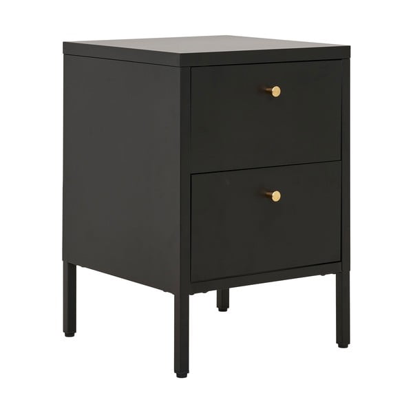 Crni metalni noćni ormarić Dalby – House Nordic-image-2