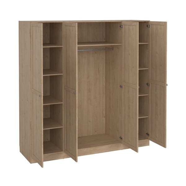 Ormar u dekoru hrasta u prirodnoj boji 195,5x200 cm Billund – Tvilum-image-4