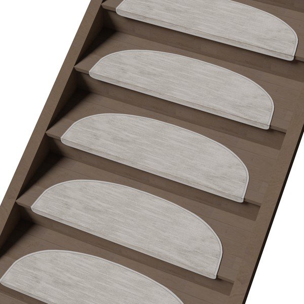 Krem set tepiha za stepenice 16 kom 20x65 cm Desert Sand – Vitaus-image-1
