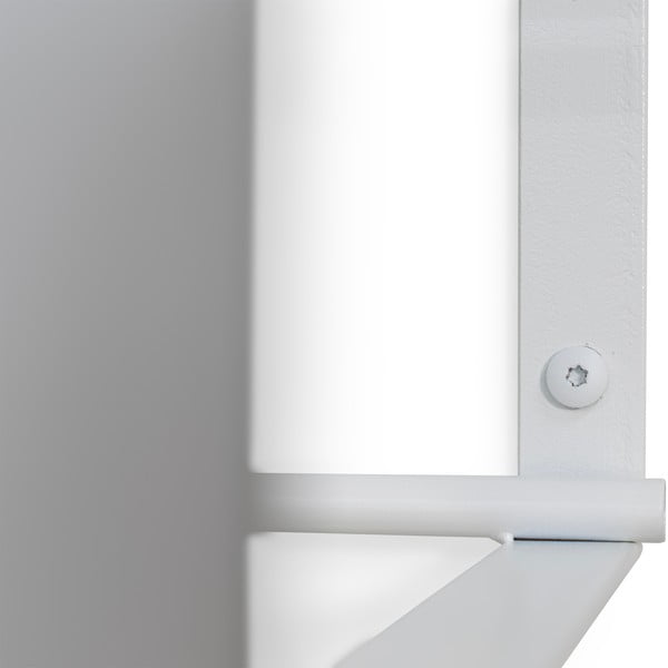 Bijela metalna zidna vješalica s policom 100 cm Rex – Spinder Design-image-3