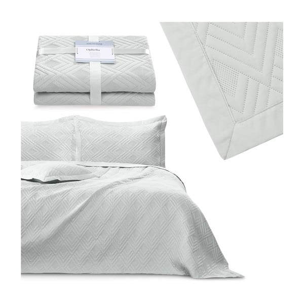 Svijetlo sivi prošiven prekrivač od mikrovlakana 170x210 cm Ophelia – Restilo-image-4