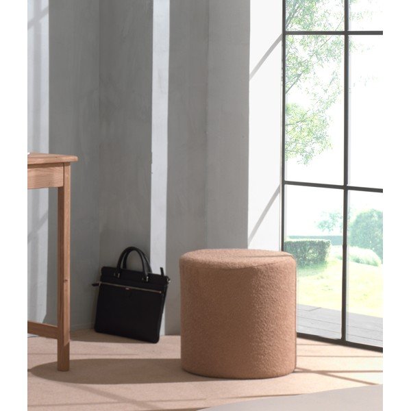 Smeđi dječji tabure od bouclé tkanine Forrest – Vipack-image-1