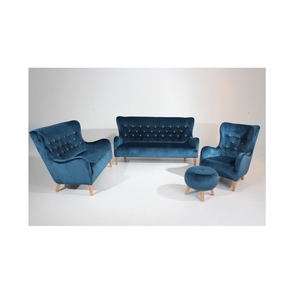 Plava sofa Max Winzer Medina, 190 cm-image-3