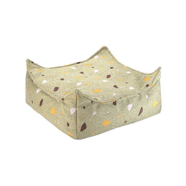 Zelena vreća za bebe od bouclé tkanine/od šenila Terrazzo Square – Wigiwama