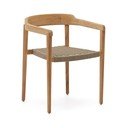 Vrtna stolica od masivnog drveta u prirodnoj boji Icaro – Kave Home