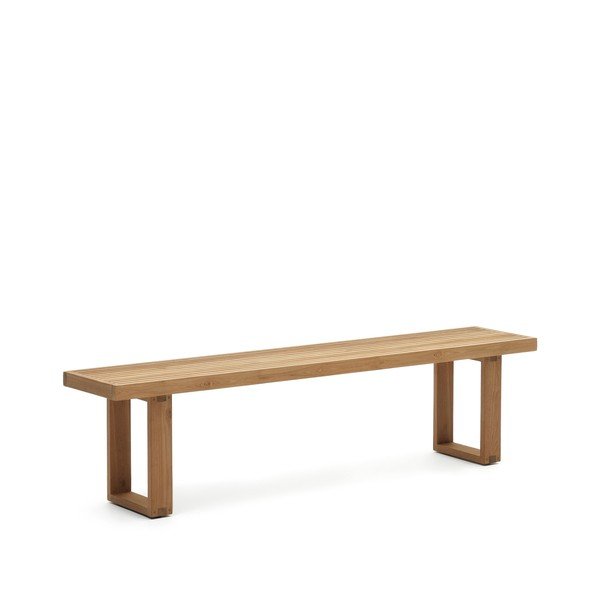 Drvena vrtna klupa u prirodnoj boji Canadell - Kave Home