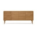 Niska komoda u dekoru hrasta u prirodnoj boji 200x86 cm Lenon – Kave Home