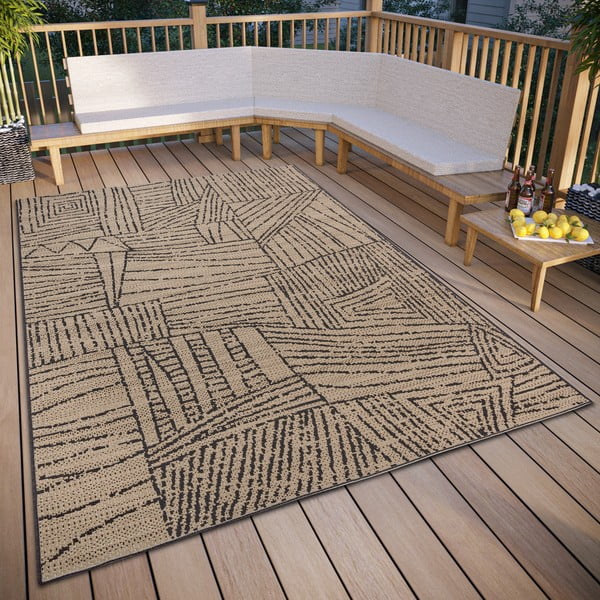 Bež vanjski tepih 80x150 cm – Elle Decoration-image-1