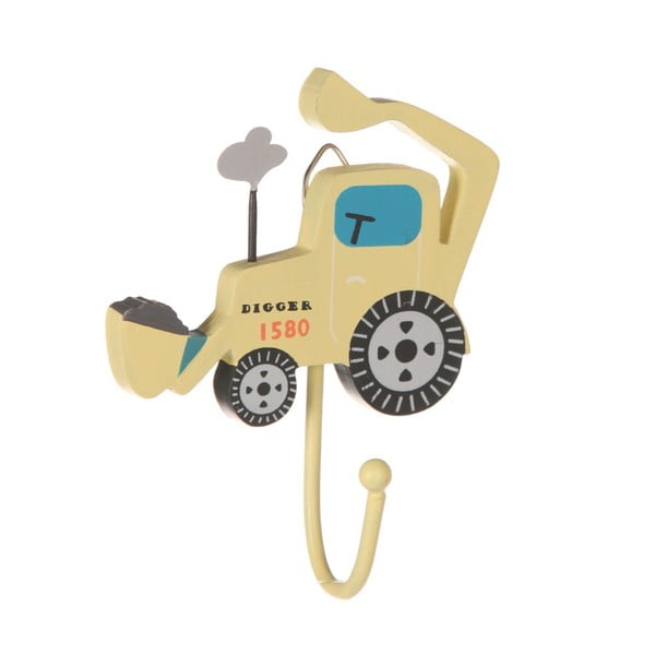 Žuta  zidna kuka Digger – Sass & Belle