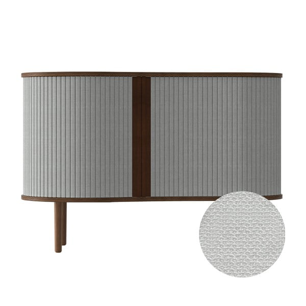 Siva/smeđa niska komoda u dekoru hrasta s kliznim vratima 100x67 cm Audacious – UMAGE-image-4