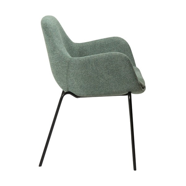 Svijetlo zelena fotelja od bouclé tkanine Zimmer – DAN-FORM Denmark-image-2