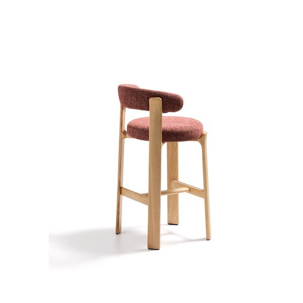 Barska stolica od čvrste jeseni boja terakote/u svijetloj prirodnoj boji (visine sjedala 75 cm) Granite – Kave Home-image-4