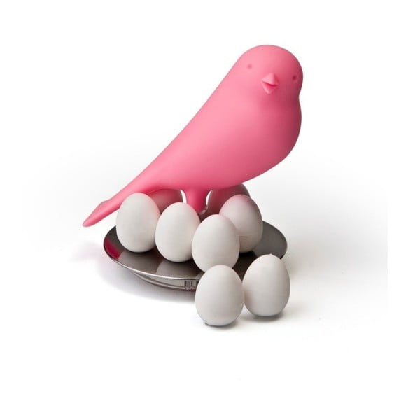 Ružičasti stalak s Qualy Magnetic Egg Sparrow magnetima
