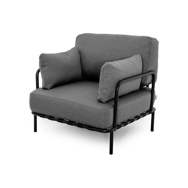 Tamno siva podstavljena vrtna fotelja Salve – Sit Sit-image-3