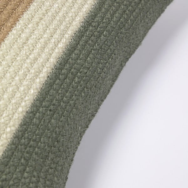 Zeleno-bež jastučnica od reciklirane plastike Kave Home Leeith, 45 x 45 cm-image-1