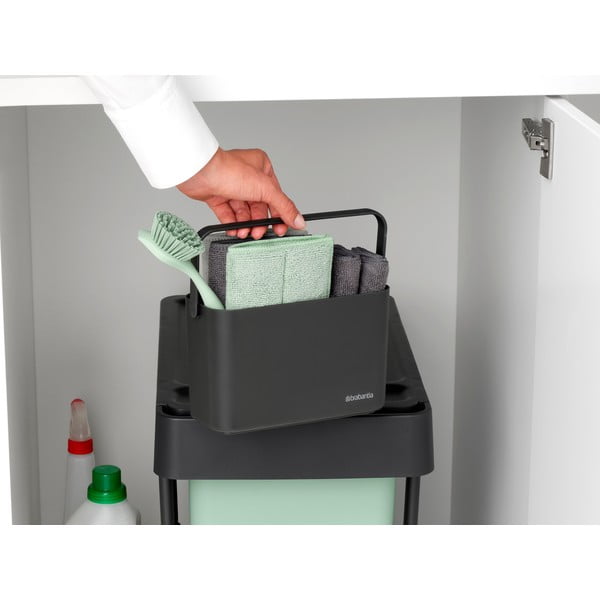 Tamno sivi set za pranje suđa od reciklirane plastike SinkSide – Brabantia-image-4