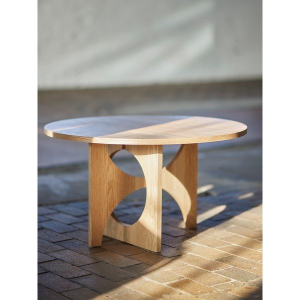 Okrugao stolić za kavu u dekoru jelke u prirodnoj boji ø 80 cm Alden – Bloomingville-image-2