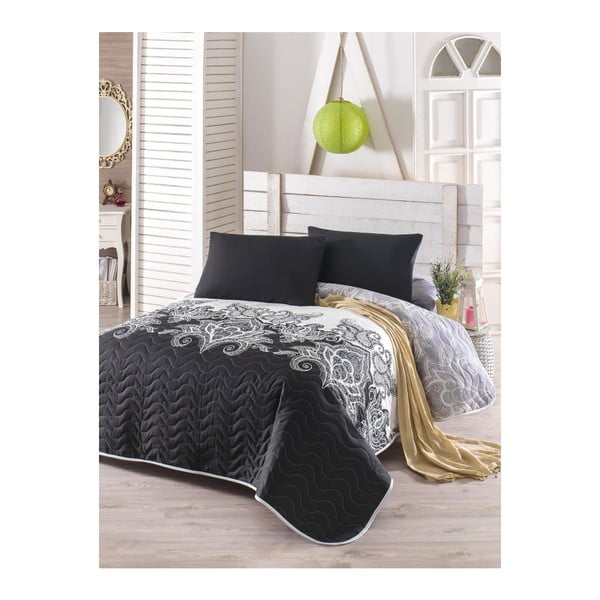 Prošiveni lagani prekrivač za bračni krevet s jastučnicama Arful, 200 x 220 cm