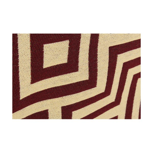 Crveni tepih Ya Rugs Kare Claret, 60 x 90 cm-image-1