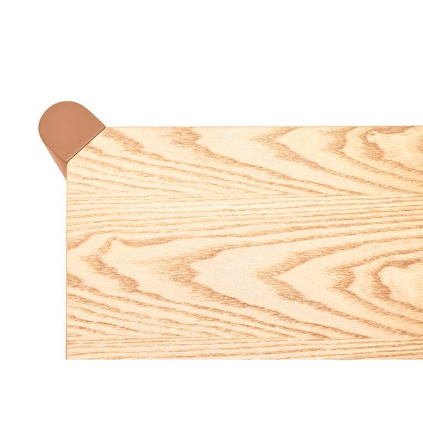 Ciglasti/u svijetloj prirodnoj boji regal u dekoru hrasta 126x84x43 cm Bona – Teulat-image-4